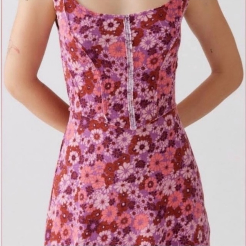UO Juliette seamed floral mini dress NWT size small - Picture 2 of 9